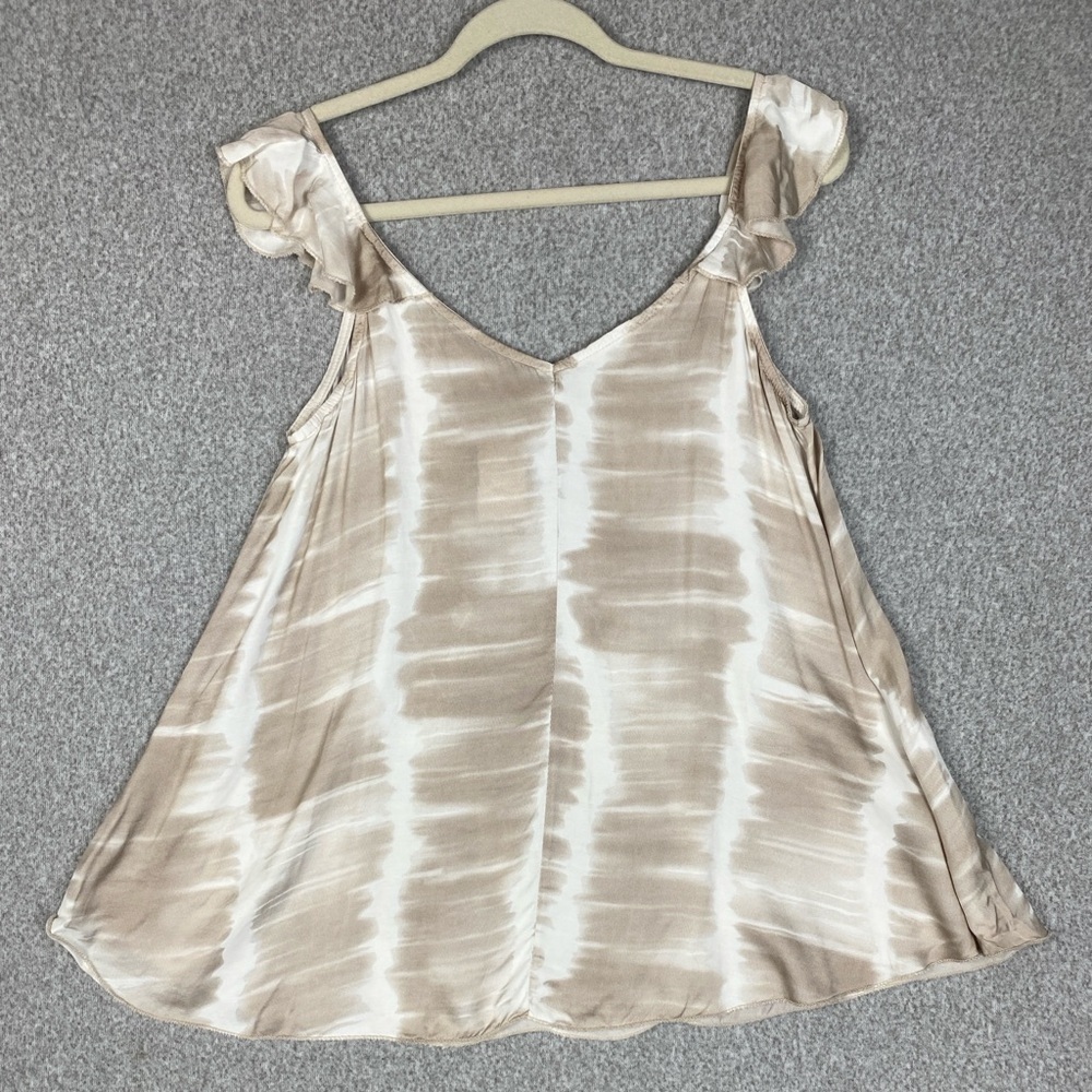 Sophia camisole top abstract print satin romantic feminine S babydoll Y2K boho